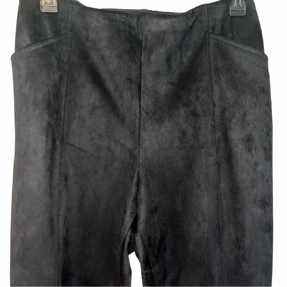 Allison Daley super soft Suede black pull-on pants elastic waistband, size 3XL - Picture 2 of 5